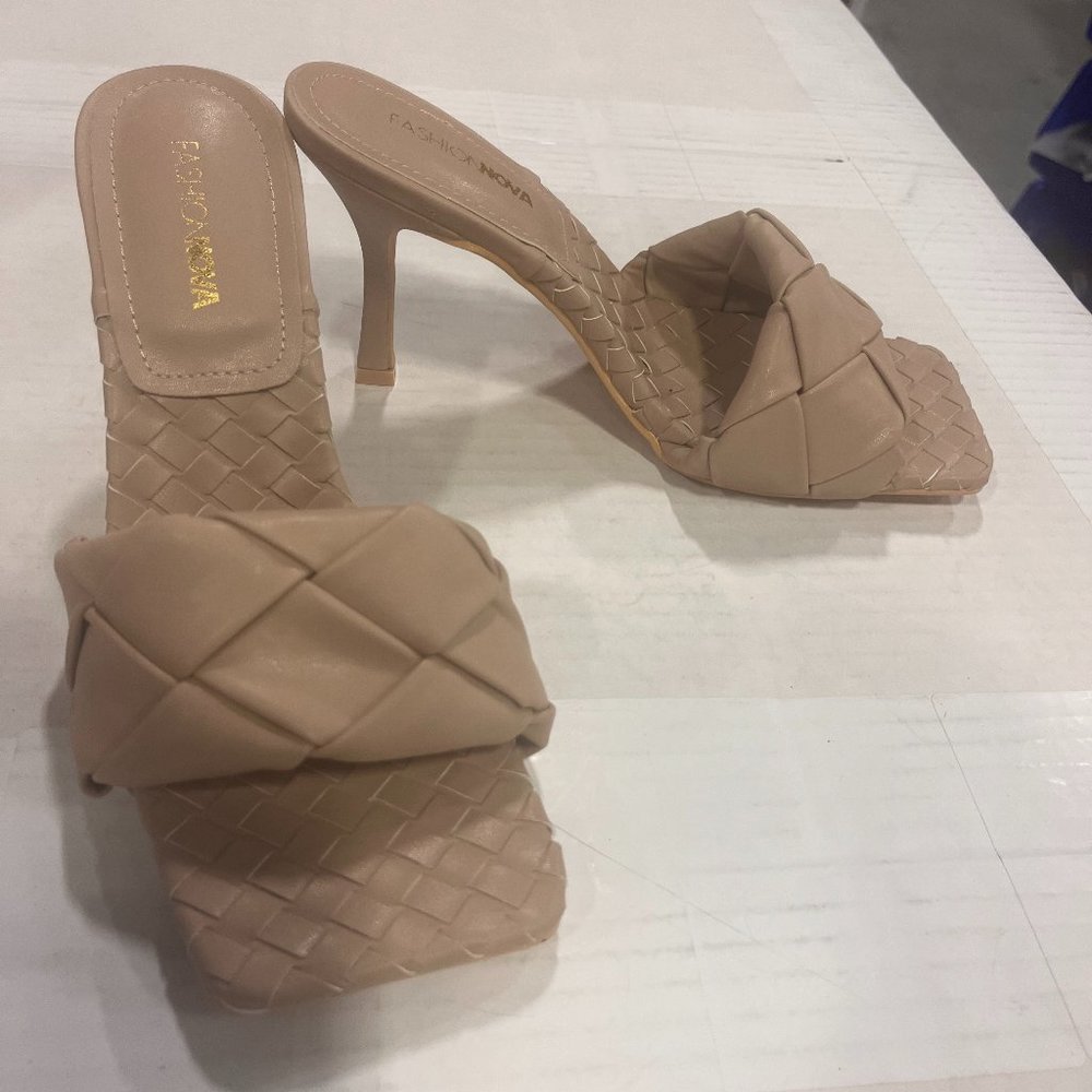Cherish Me Heeled Sandals - Nude (Includes free bonus gift in description)
